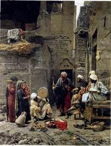 unknow artist Arab or Arabic people and life. Orientalism oil paintings 215